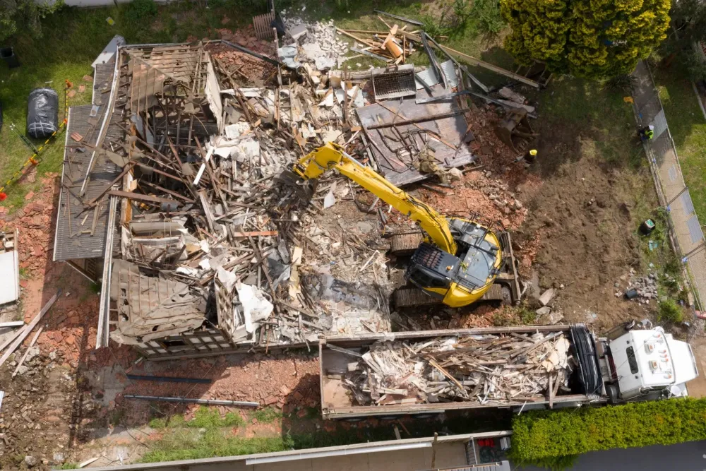 Démolition près de Libourne